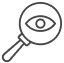 Pictogramme loupe